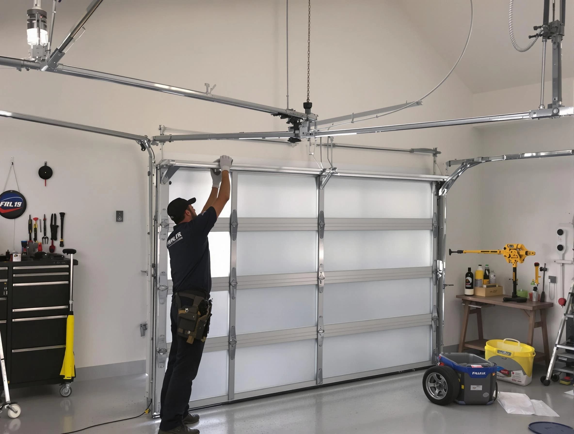 Kirtland AFB Garage Door Repair certified team performing precision garage door installation in Kirtland AFB