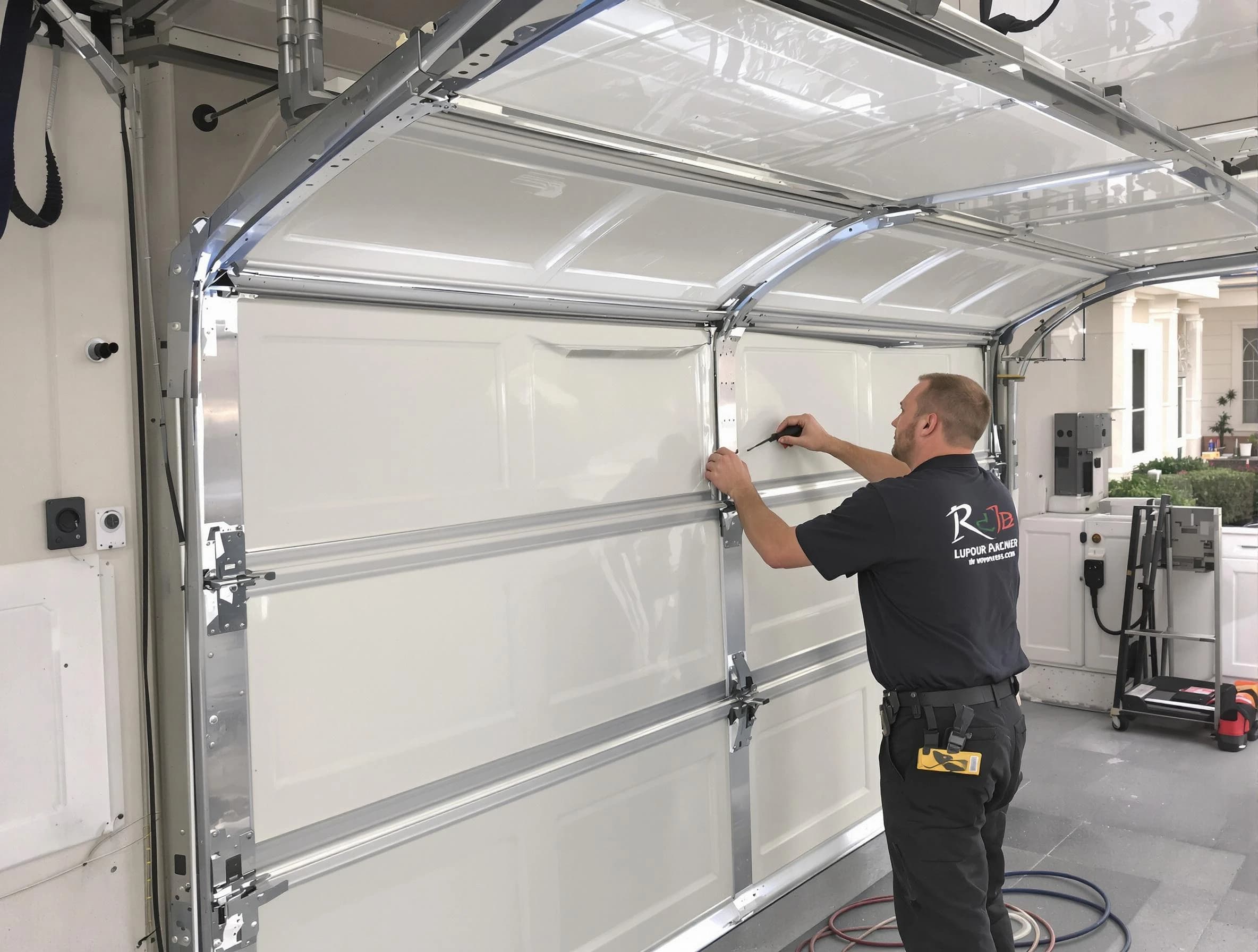 Kirtland AFB Garage Door Repair professional performing panel repair in Kirtland AFB