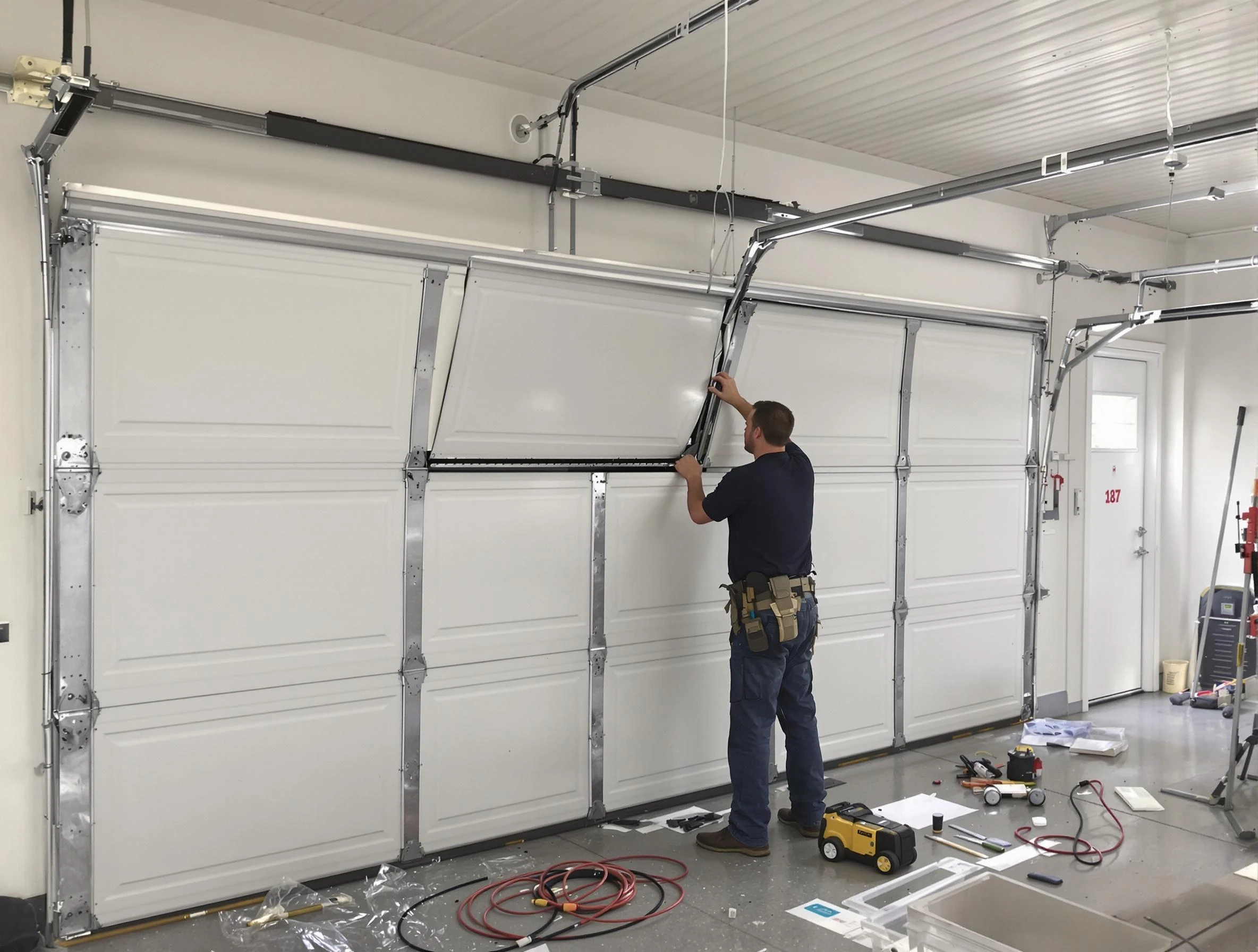 Garage Door Section Replacement in Kirtland AFB