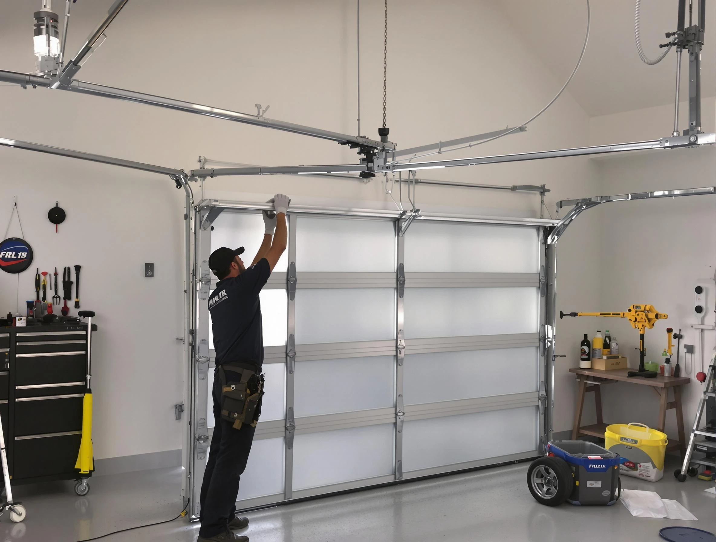 Kirtland AFB Garage Door Repair certified team performing precision garage door installation in Kirtland AFB