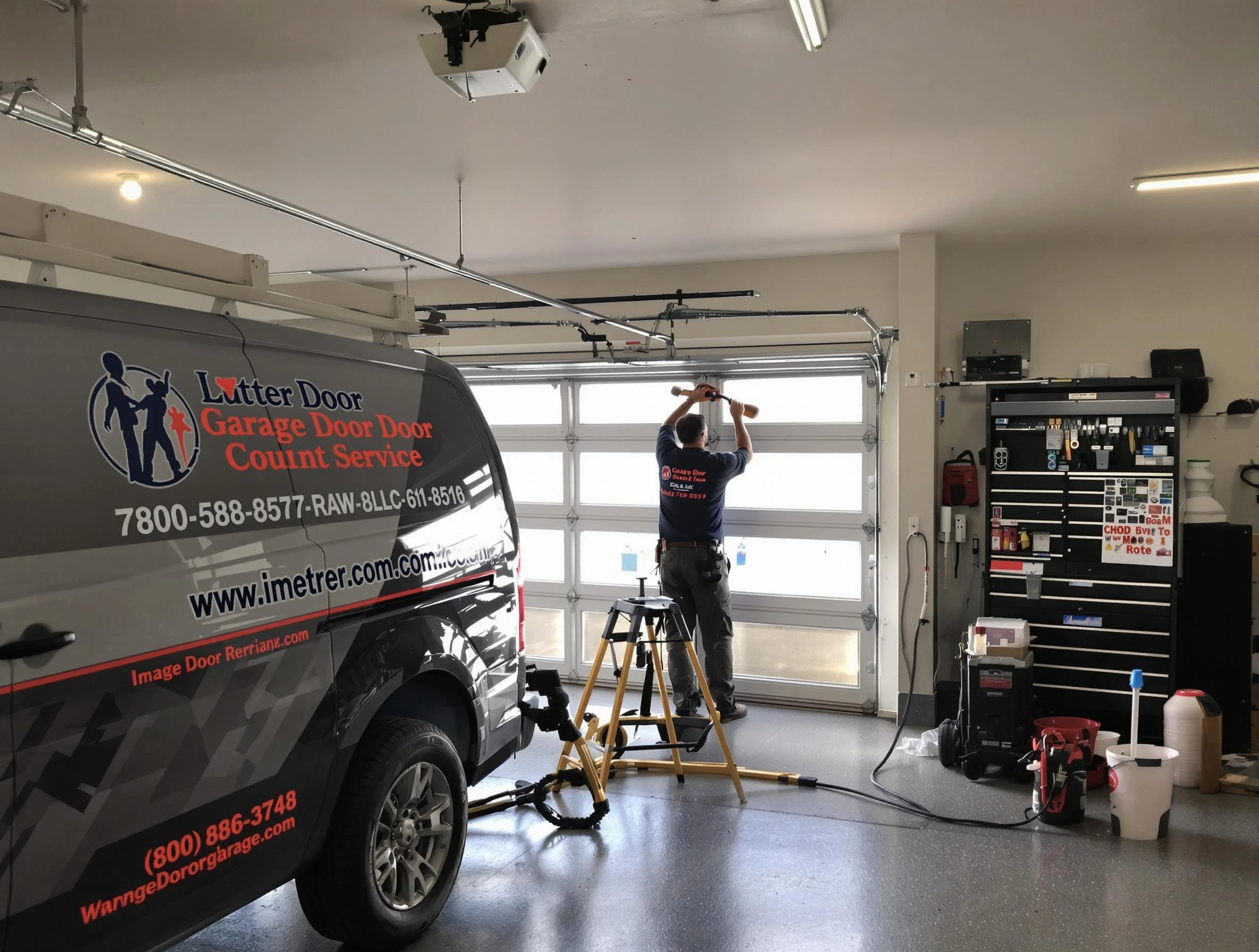 Kirtland AFB Garage Door Repair rapid response team performing same-day repair in Kirtland AFB